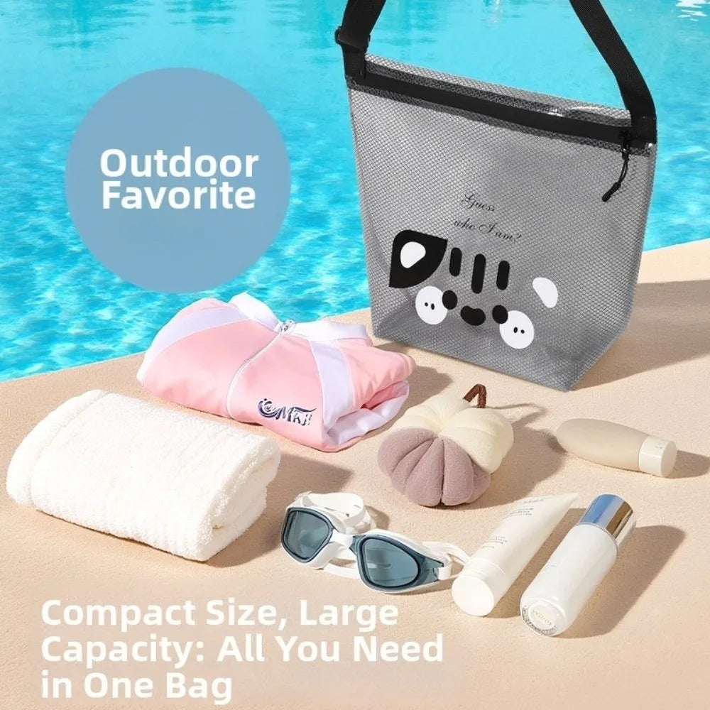 New Waterproof Transparent Makeup Bag PVC Large Capacity Gym Swim Bag Crossbody Waterproof Storage Bag Travel