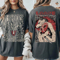Plus Size Summer Women's Vintage  Mononoke T-Shirt Cotton Breathable Stylish Versatile Street Style Oversized