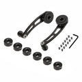 Universal Car Accessories Window Handle Crank Aluminum Alloy Winder Handle Crank Riser Silver/Black