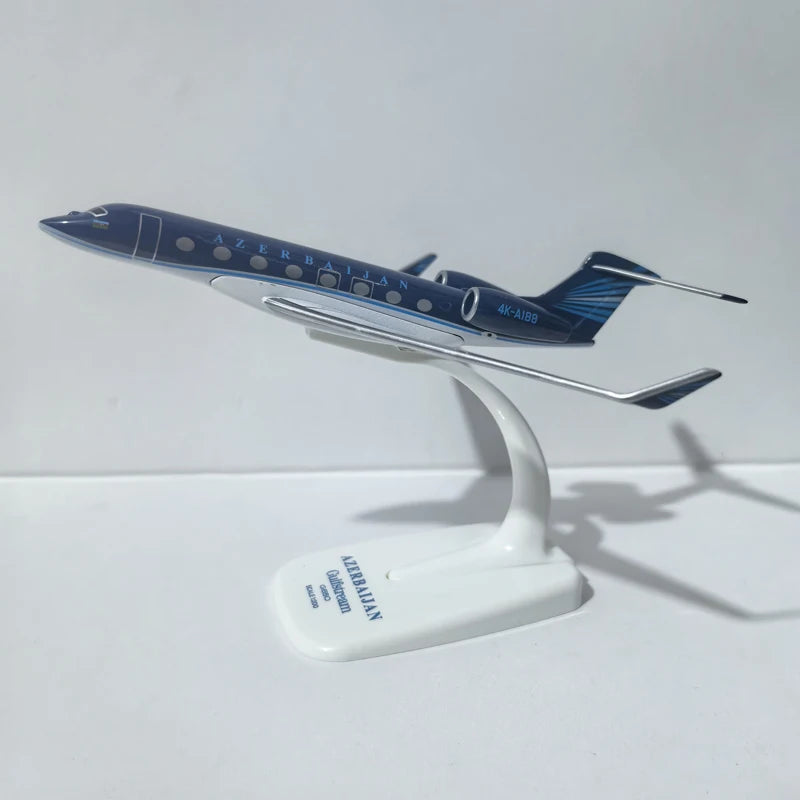 JASON TUTU Azerbaijan Airlines Gulfstream G650 Aircraft Diecast 1/200 Scale Planes Airplane Model Plane Model Gift