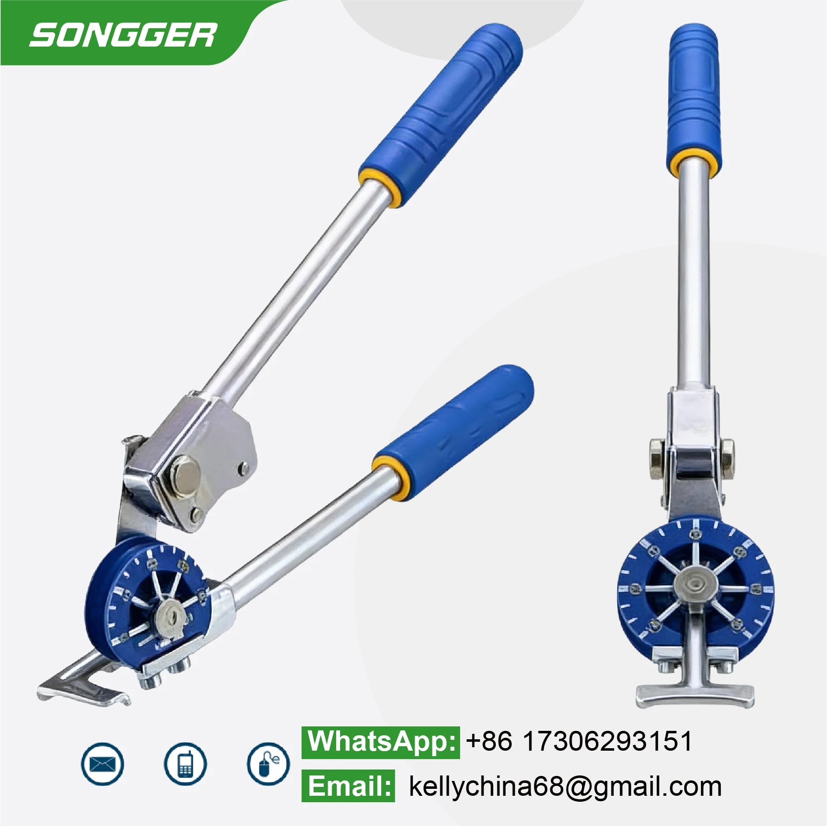 VBT Manual Tube Bender Pipe Diameter 9.25-22.22mm Bending Radius 0-180° Copper Tubing Tool Dual Roller Design for Plumbing Use
