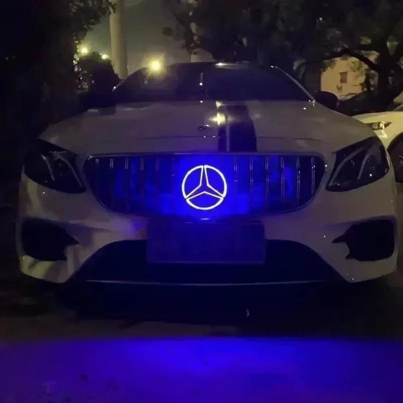 Car Front Grilled Star Emblem LED For Mercedes W205 W212 W213 W204 W166 CLA W253 A W176 W177 C W204 E X204 GLA GLC GLE B Ashtray