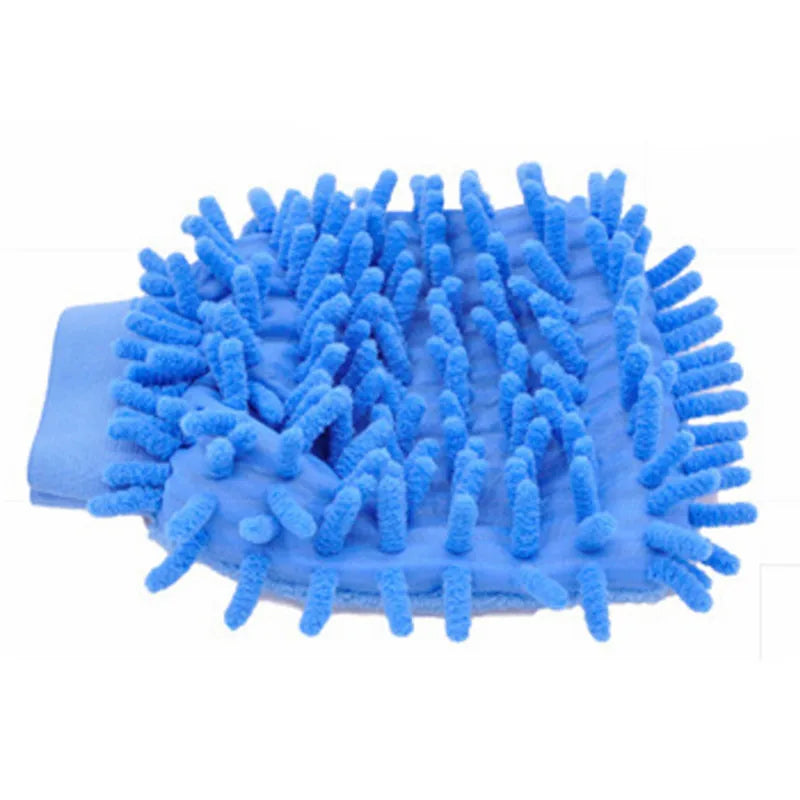 1pc Ultrafine Fiber Chenille Microfiber Car Wash Glove Mitt Soft Mesh backing no scratch for Car Wash and Cleaning