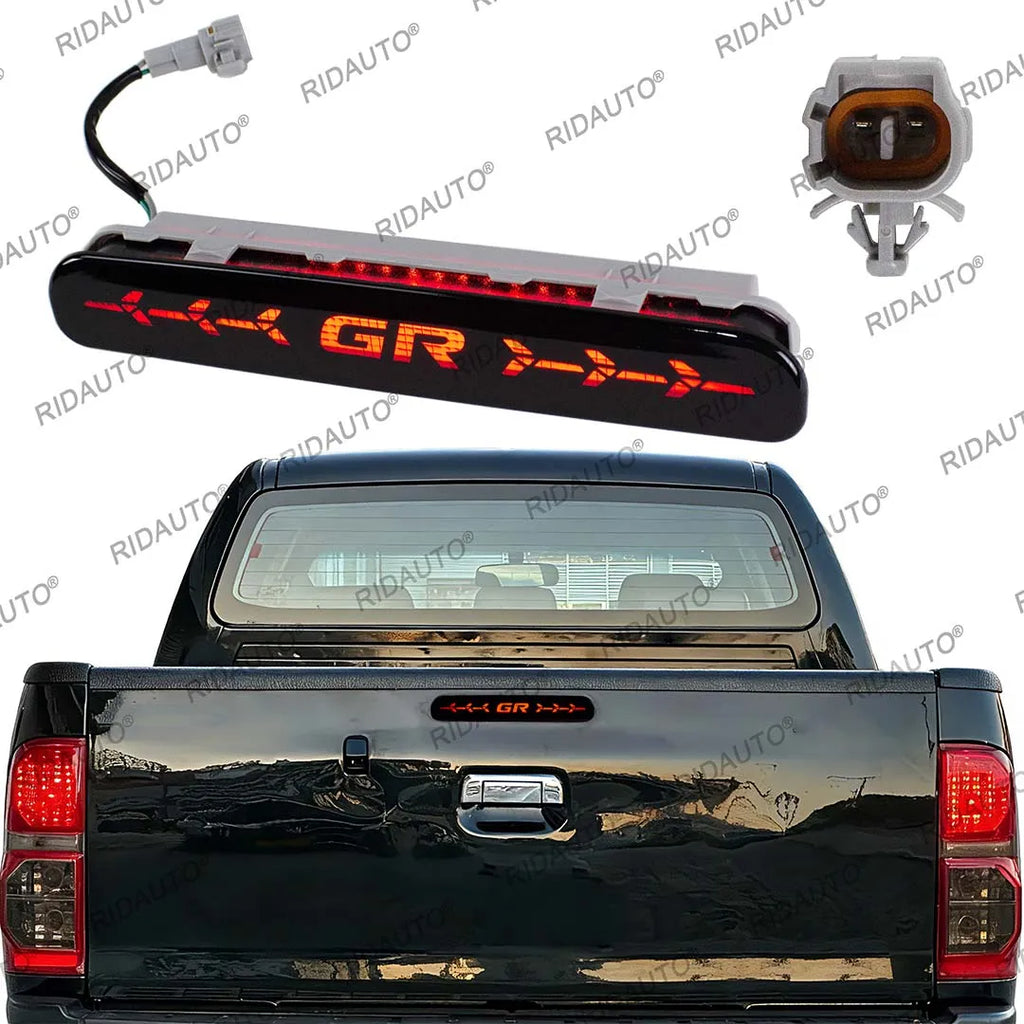 Third Brake Lamp Rear Tailgate Lights For Hilux Vigo 2008-2014 With GR LED Tailgate High Level Centre Brake Stop Signal Lights
