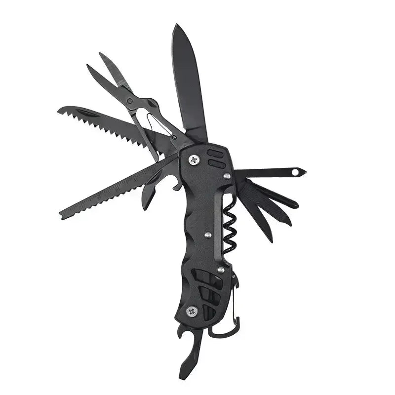Multifunctional Folding  Portable Stainless Steel Pocket Knife Outdoor Camping Emergency CombinationTool Survival Gear