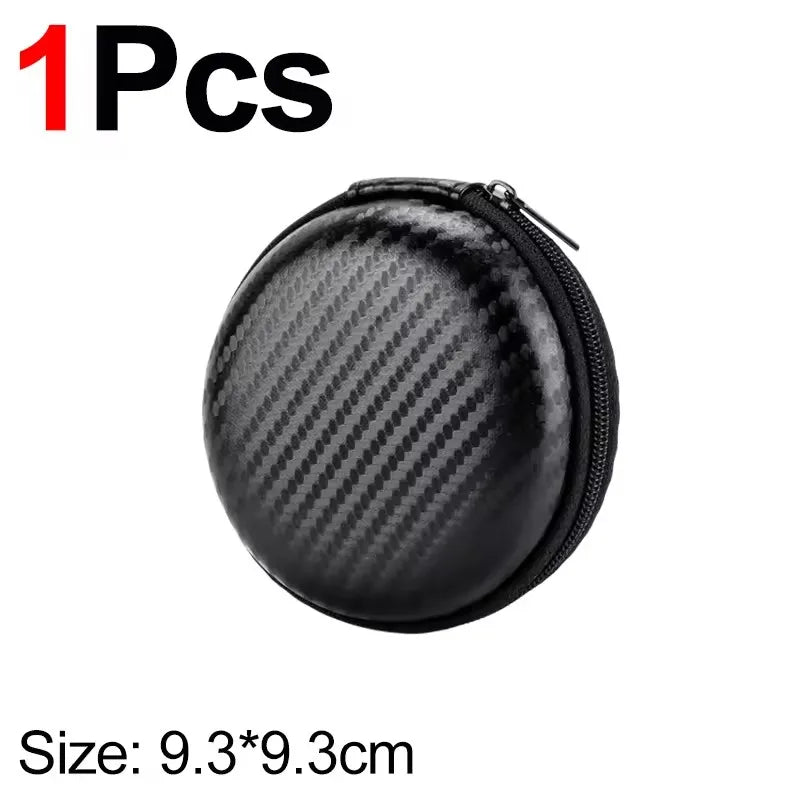 1-3Pcs Earphone Carrying Case Holder EVA Headphone Storage Bag Small Zipper Pouch for EarPods Cable Charger Organizer Box Pouch