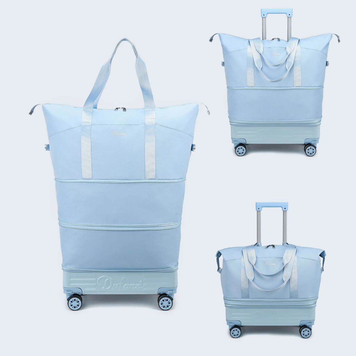 Luggage Bag with Wheels, Travel Bag with Universal Wheels, Foldable Suitcase, Lightweight Trolley Bag, Large Capacity Hand-Pulled Backpack for Going Abroad and Returning Home