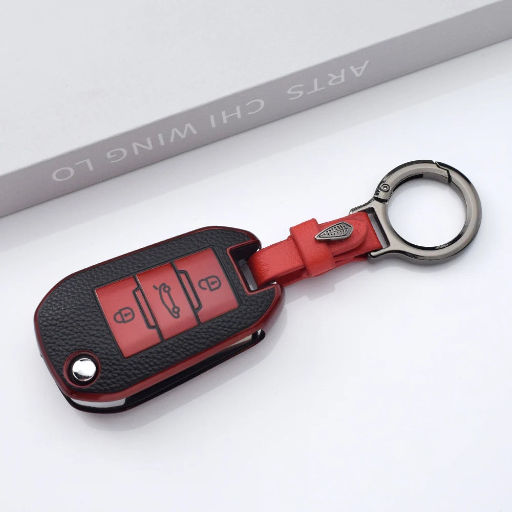 TPU Car Key Case Fob for Opel Corsa D F A E Grandland X Crossland Combo Cap for Citroen C4 Cactus C5 Aircross Berlingo Fob