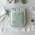 Kawaii Ita Bag Pouch, Transparent Window for Anime Badge/Photocard Display, Soft Girl Style Storage Bag for Small Items, Card Ho