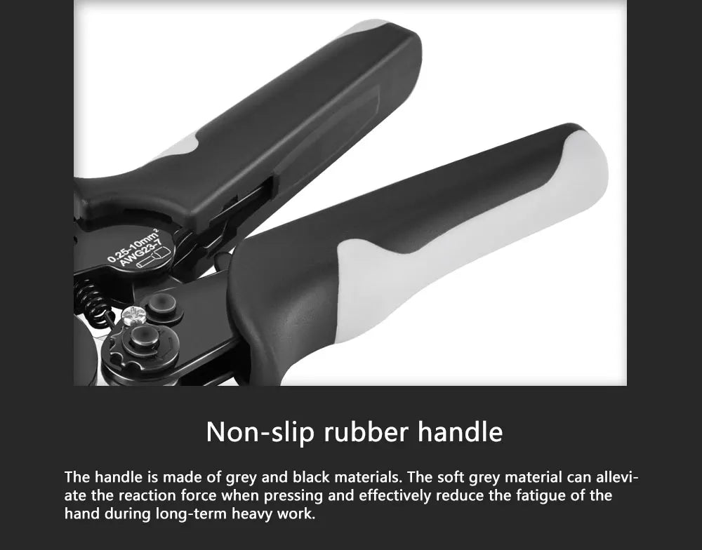 Ferrule Crimping Tool HSC8 10-6A Electrical Crimper Plier For Wire End Crimp Tube Terminals Electrical Circuit Repair
