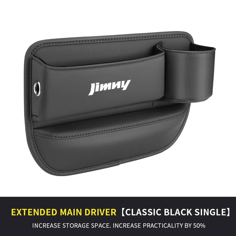 Car Storage And Finishing Leather Seat Gap Storage Box For Suzuki Jimny Auto Interior Chair Sewn Leather Storage Box Auto parts