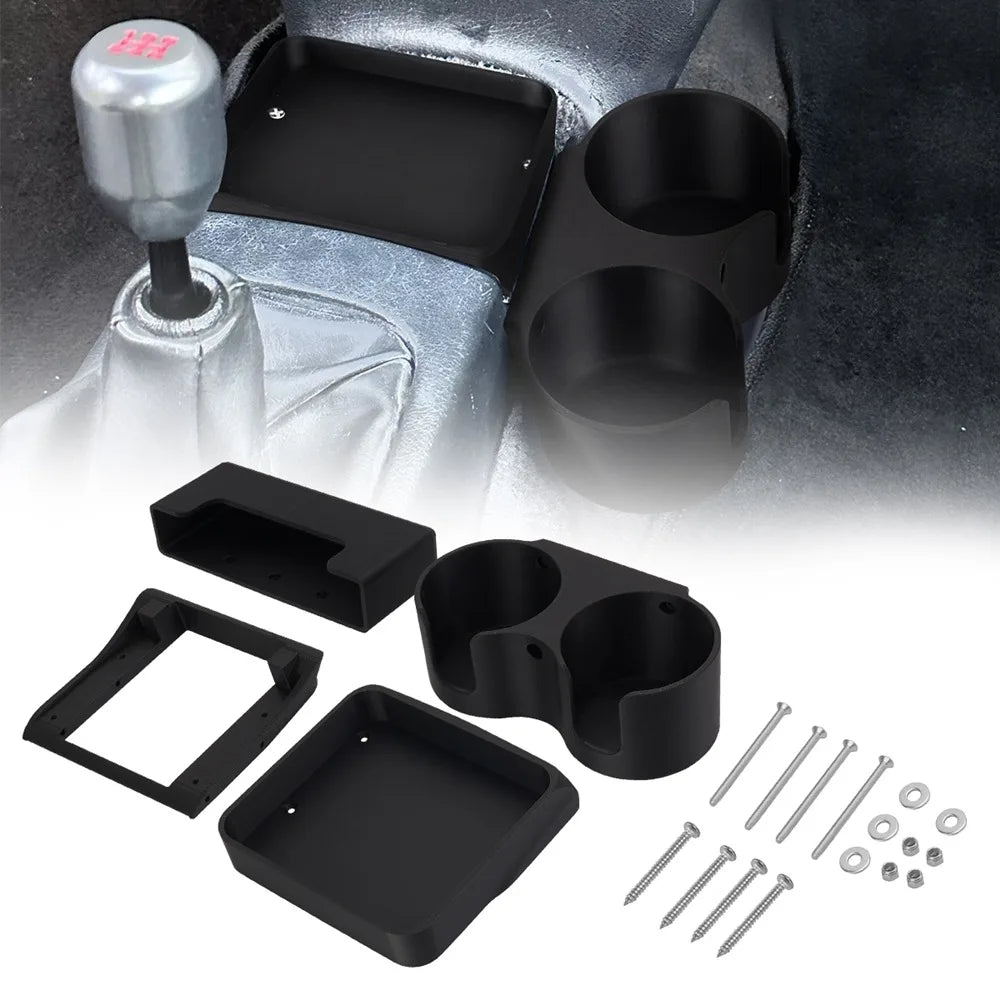 Cup Holder Storage Rack For 1992-1995 Honda Civic EG Cup Holder Upgrade With Washers Screws