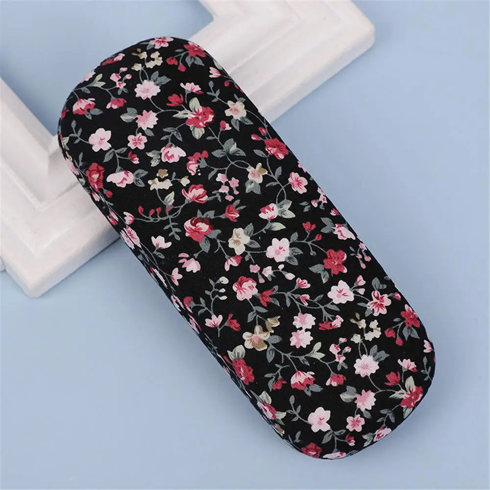 Unisex Hard Glasses Box for Men Women Reading Myopia Glasses Protector Case PU Leather Solid Color Fashion Eyewear Accessories
