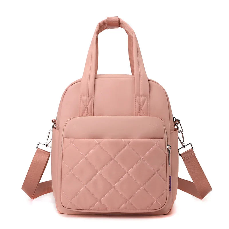 Women's Backpack Travel Casual Waterproof Women's Shoulder Bag Women's Large Capacity Rucksack Black Pocket Casual Mummy Bag