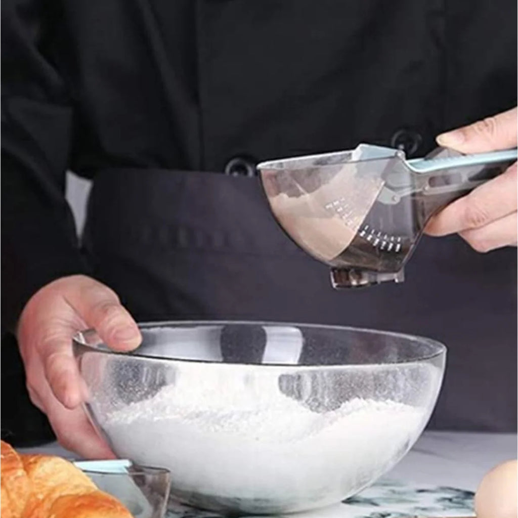 Adjustable measuring spoon baking plastic measuring spoon kitchen tool plastic scale measuring spoon adjustable measuring spoon
