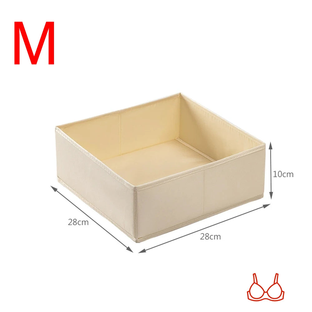 Foldable Clothes Organizer Underwear Socks Bra Clothes Pants Storage Box Closet Wardrobe Organization Household Dresser Storage