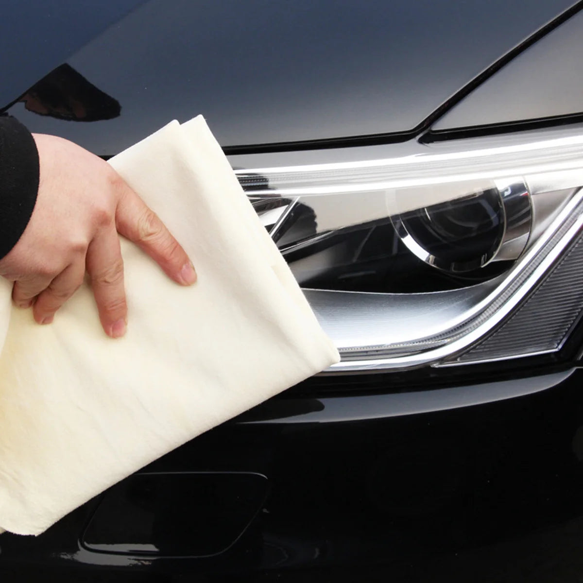 YONGRUN 1PC 40x70cm Natural Styling Cleaning Cloth For Vehicles Cars Home Care Motorcycles Naturally Dried Suede Car Wash Towels