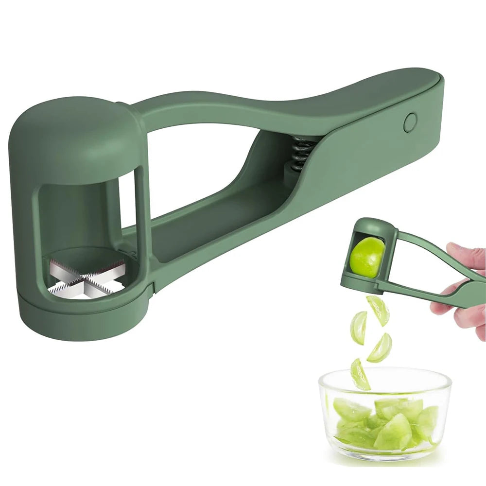 LMETJMA Grape Cutter Grape Slicer for Toddlers One Second Grape Cherry Tomato Strawberry Cutter Quarter Slicer Kitchen Gadget