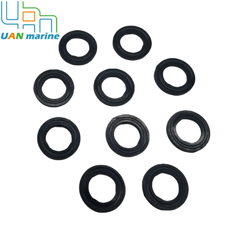 10 Pieces 09168-10022 Gear Case Lube Oil Drain Plug Bolt Gasket Seal Ring Marine For Suzuki Marine Outboard