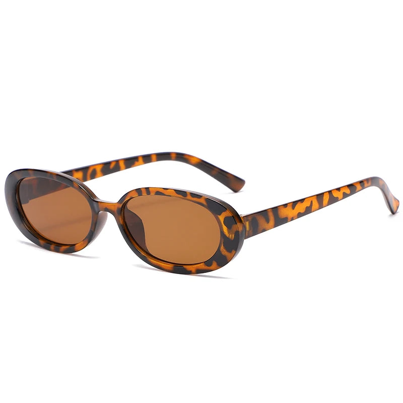 Hiking 2PCS Small Frame Oval Anti Light Glasses Classic Plastic Decorative Eyewear For Outdoor Travel Driving Seaside Holidays