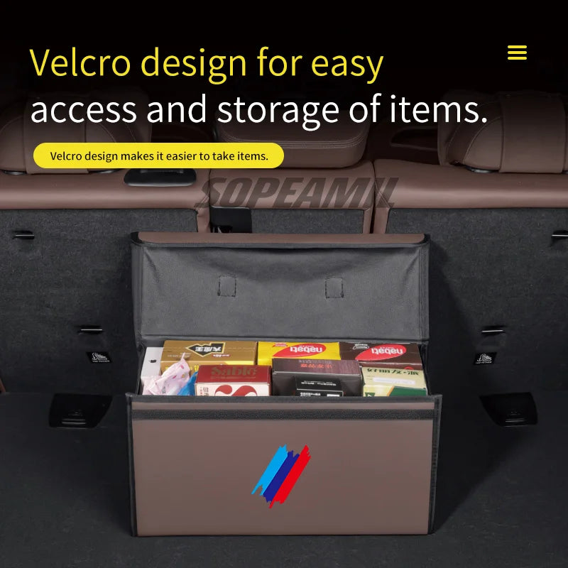Car Trunk Organizing And Storage Box For BMW X1 X3 X5 X7 E46 E60 E70 E72 E87 E90 E92 G01 G05 G10 G15 G20 G30 F01 F10 F15 F20 F30