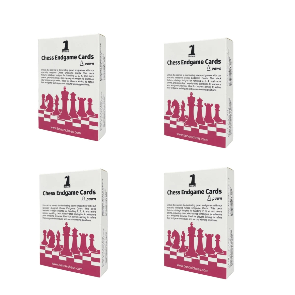 Benoni Chess Opening Cards - Best Gift for Chess Lovers to Study Chess Strategy, Tactics, Opening Moves - Ajedrez