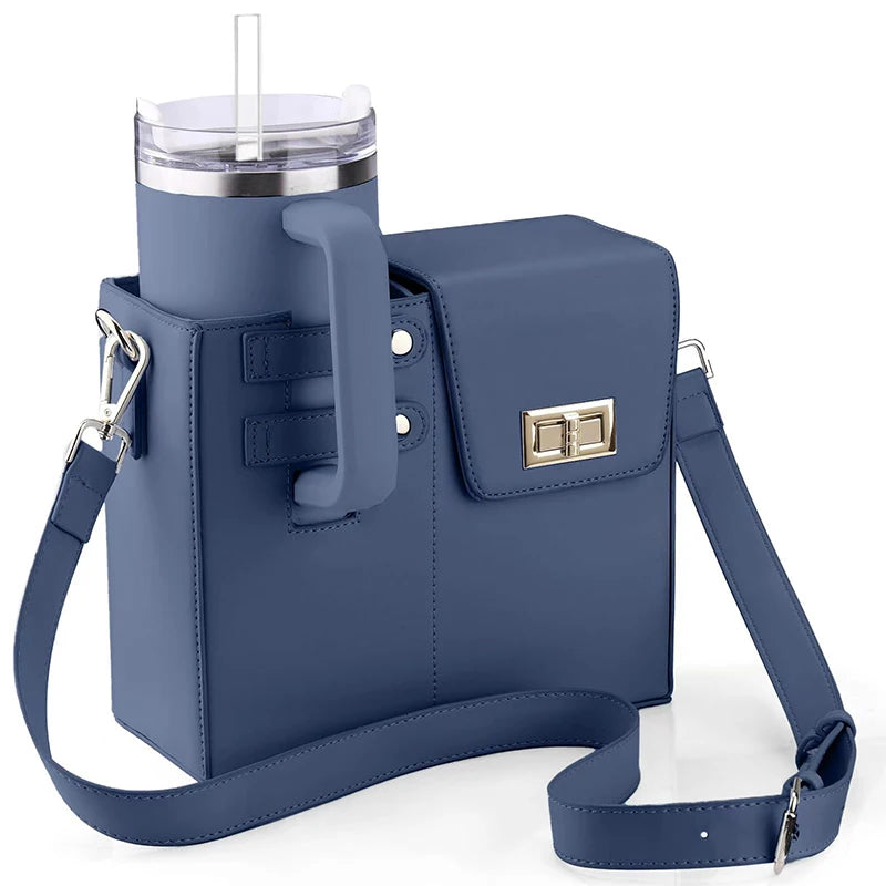 Outdoor Water Bottle Bag Portable Crossbody Multifunctional Universal Protection Pouch Single Shoulder Solid Color Storage