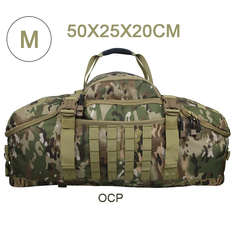 25L 45L 80L Sport Travel Bag Molle Tactical Backpack Gym Fitness Bag Large Duffle Bags for Camping Hunting Fishing