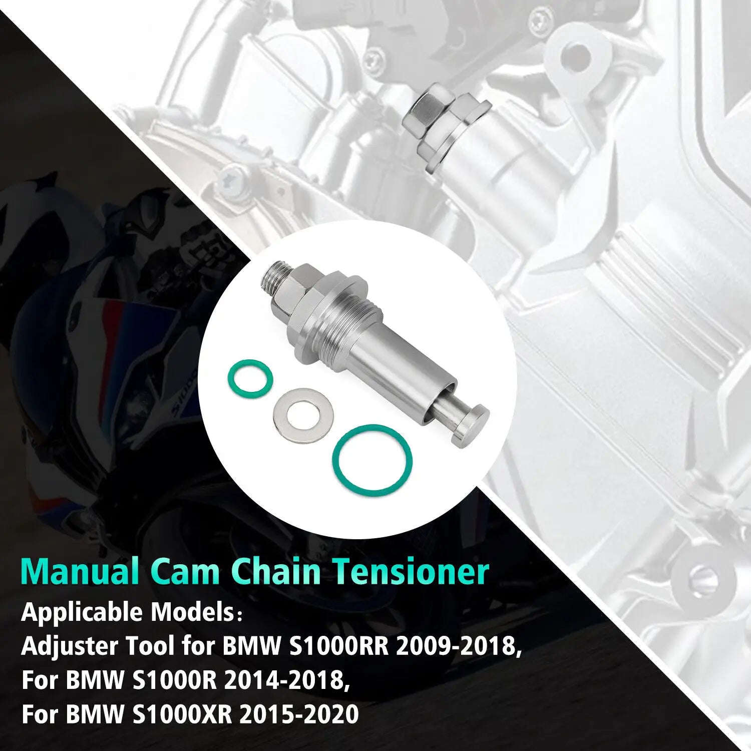 Aluminum Body with Steel Cam Chain Tensioner Adjuster Tool Push Rod For BMW S1000RR 2009-2018 S1000R 2009-2018 S1000XR 2009-2018