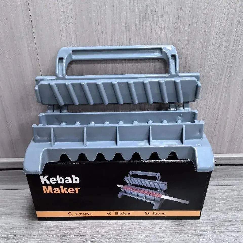 Kebab Maker Kebab 2.3cm Steel Skewers Manual Kebab Mould Reusable Barbecue Skewers for Meat Vegetable Outdoor Grilling Barbecue