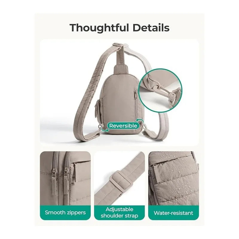 Multi Functional Shoulder Bag Crossbody Bag Lightweight With Multiple Pockets Suitable For Travel Sports Hiking Fitness Bag