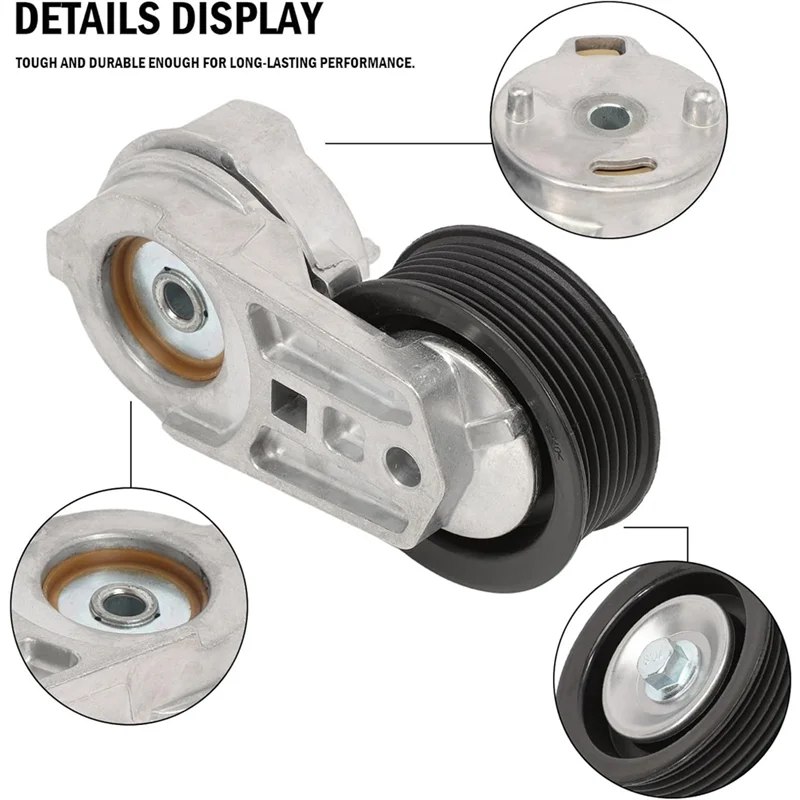 Well 38382 Drive Belt Tensioner Pulley Kit For Dodge Ram 1500 2500 3500 Years 2003-2008-Includes 53032130AA 53032130AC 38058