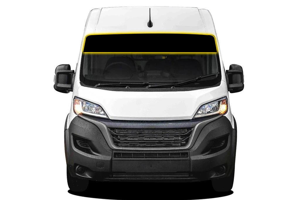 20x200cm RV Glossy Black Vinyl Sun Strip Kit for Camper Van Motorhome Sprinter Transit Ducato Large Stripe with Fitting Tool