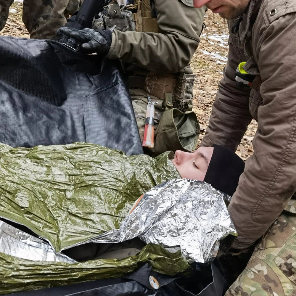RHINO RESCUE Survival Emergency Blanket | Reflective Thermal Gear for Trauma, Hiking & Disaster Prep | Compact & Waterproof
