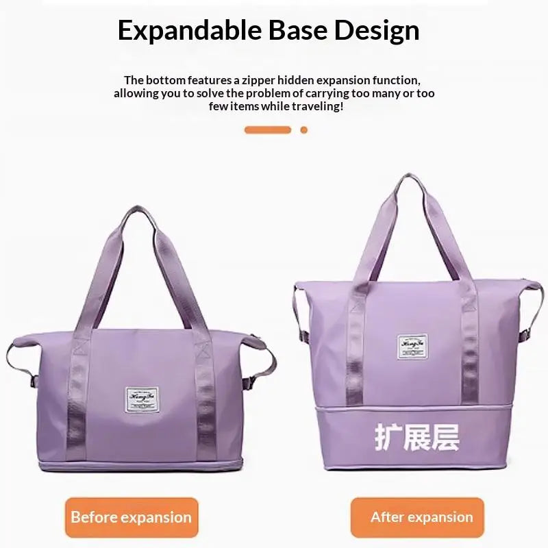 C 1Pcs Luggage Organizer Bag Handbag Large Capacity Expanding Travel Bags Waterproof Portable Travel Clothes Storage Bag