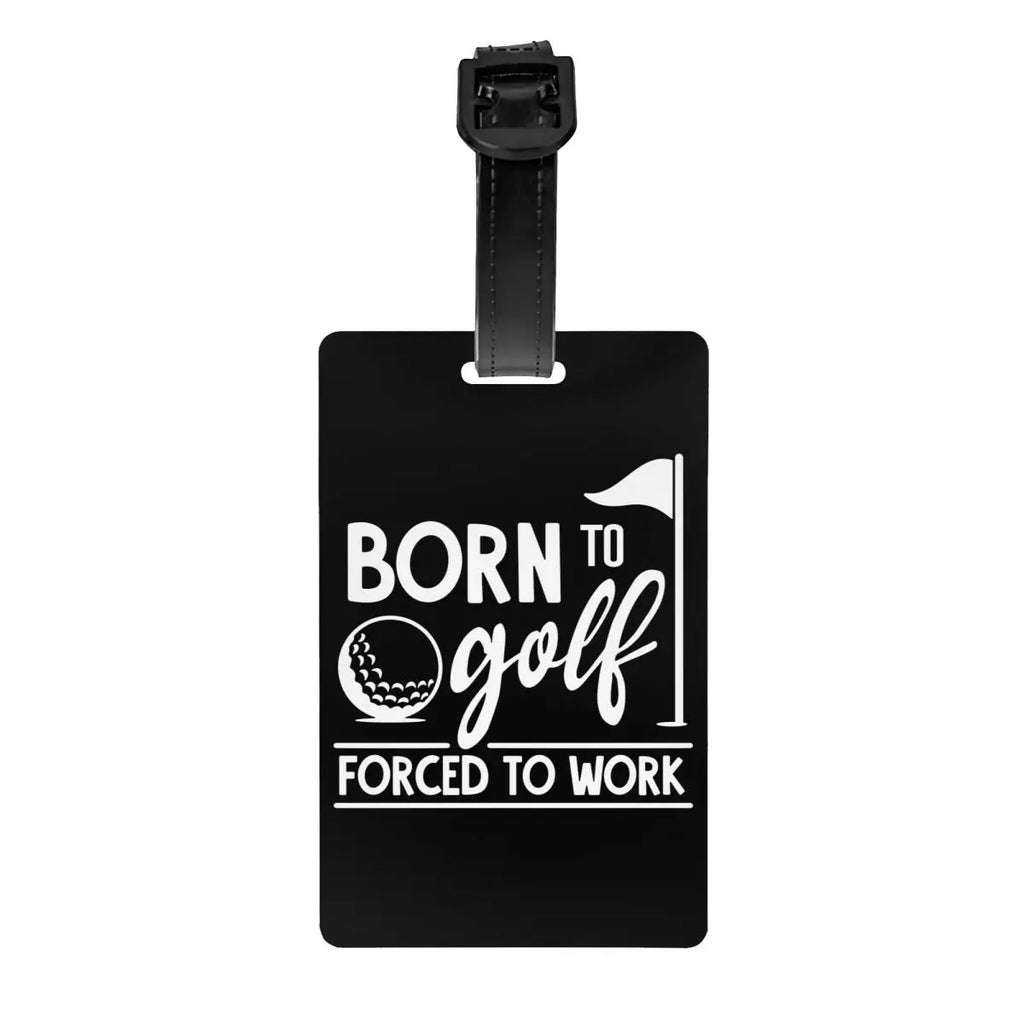 Custom Golf And Beer Luggage Tag Privacy Protection Baggage Tags Travel Bag Labels Suitcase