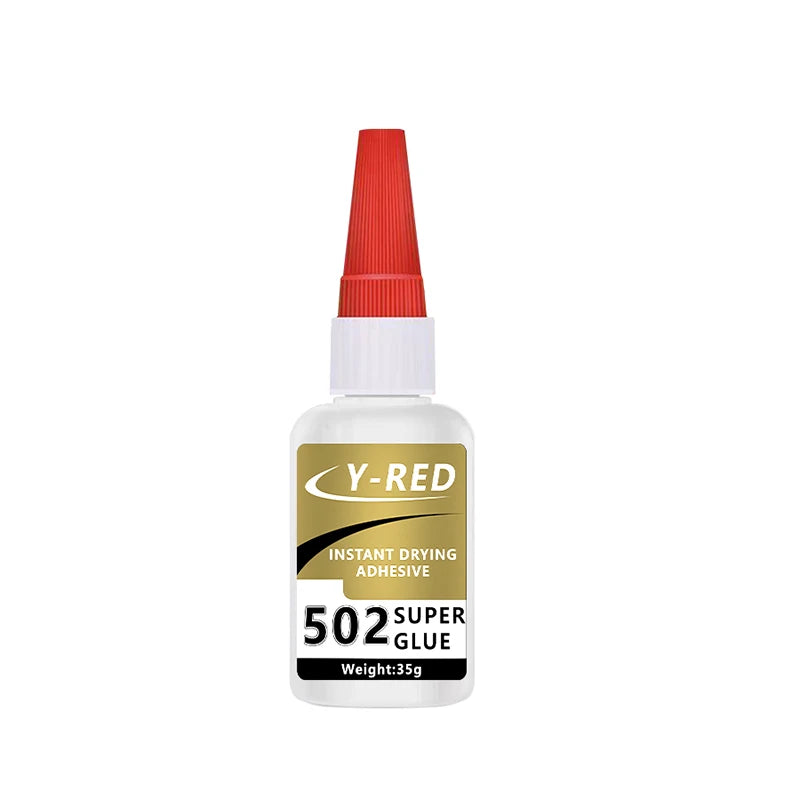 502 Super Strong Quick-Drying Adhesive, Strong Bond Liquid Glue 30-50g for Leather, Rubber, Wood, Metal, Plastic & Toys