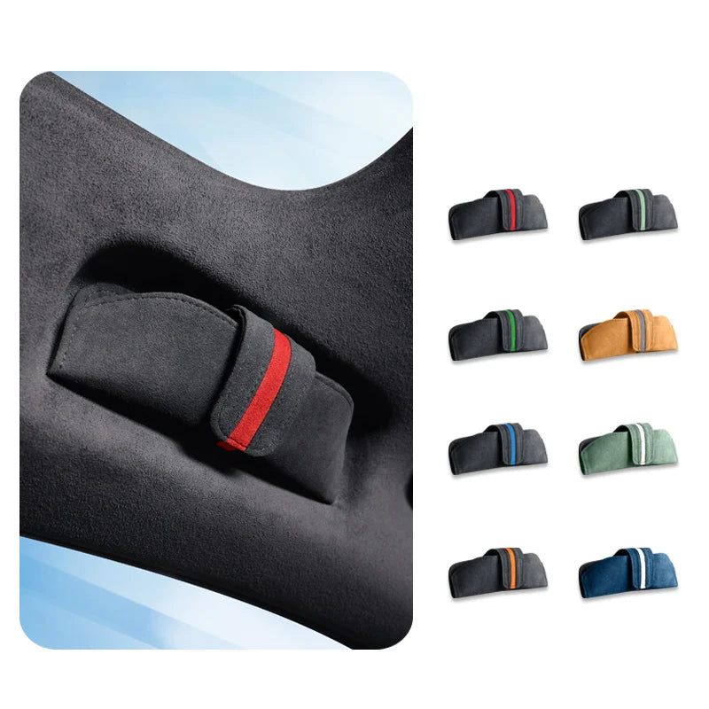 Alcantara Suede Magnetic attraction Car Glasses Case Storage Box Sunglasses Holder For ZEEKR 001