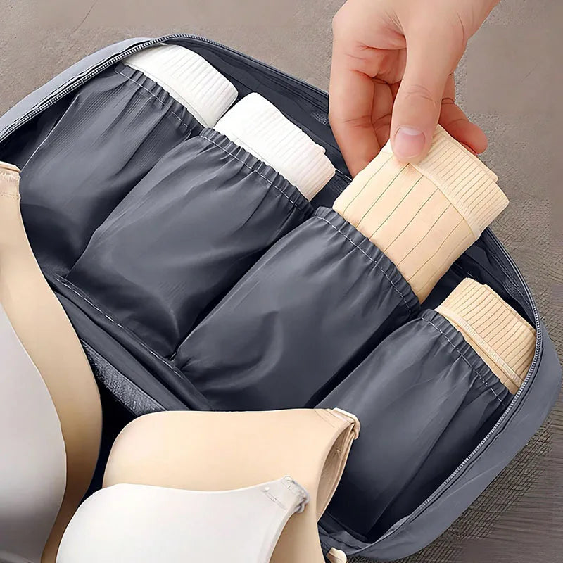 SNUGUG Portable Underwear Storage Bag Lightweight Dustproof Organizer Multifunctional Travel Container Bra Storage Bag