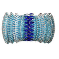 Factory Wholesale Liner Full Rhinestone Crystal Handmade Bridal Party Ladies Clutch Bag Radial Shape Evening Bag