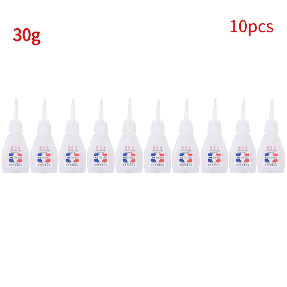 8g/30g Super Glue Instant Adhesive Strong Adhesion Best Repair 502 Fast Multipurpose Agent Strong shoe Glue 1/2/3/4/5/10pcs