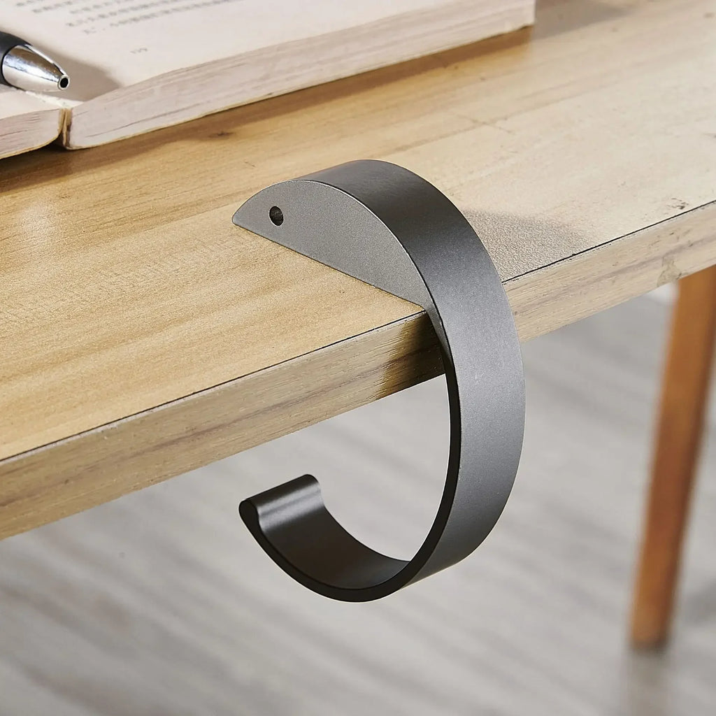 Portable Desk Bag Hook Removable Handbag Holder Multi-functional Table Edge Hanger for School Office Backpack Organizer