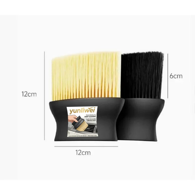Car Interior Cleaning Brush for Air Vents Crevices Dust Removal Sturdy Bristles Comfort  Handle Efficient Auto Cleaning Yunliwei