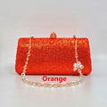 Luxury Ladies Clutch Evening Bag Crystal Rhinestone Butterfly Bag Chain Wedding Party Golden Wallet Christmas Gift Shiny Handbag