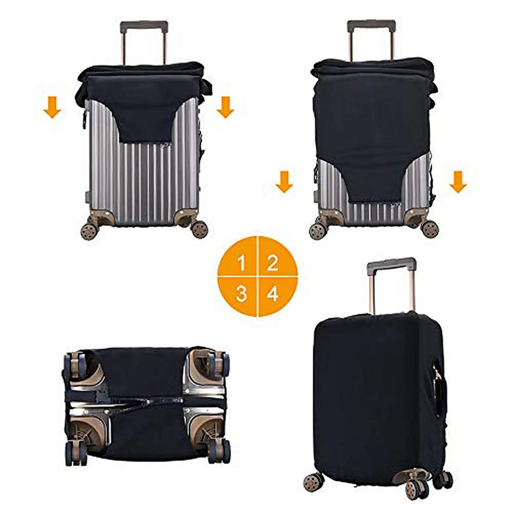 Custom Customize Logo Luggage Cover Elastic Your Design Here Travel Suitcase Protective Covers Suit For 18-32 inch