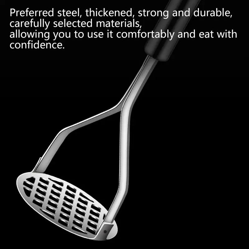 Potato Smasher Stainless Steel Hangable Puree Juice Maker Household Kitchen Gadget Manual Food Masher Utensil For Baby Food