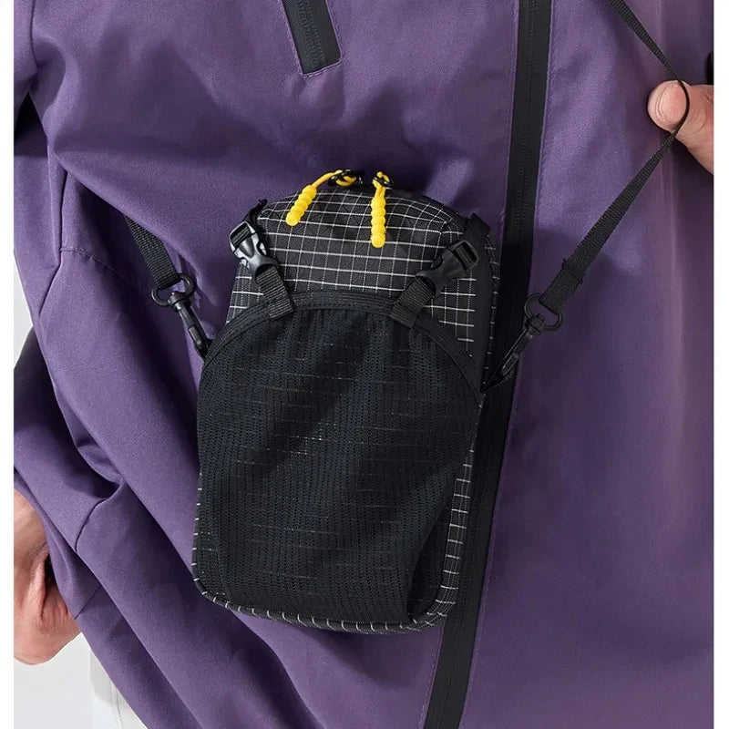 Shoulder Strap Phone Pouch Waterproof Lightweight Attachment Bag For Backpack Hiking Camping Sports