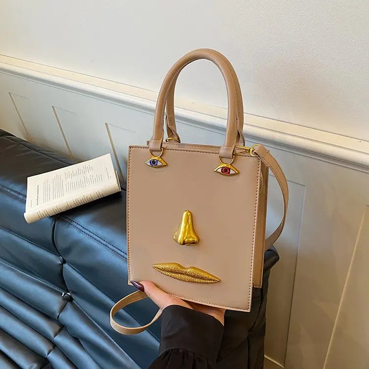 Unique Texture Diaper Bag Women's Luxury Leather Tote Vintage Crossbody Bag Minimalist Designer Large Capacity Elegant