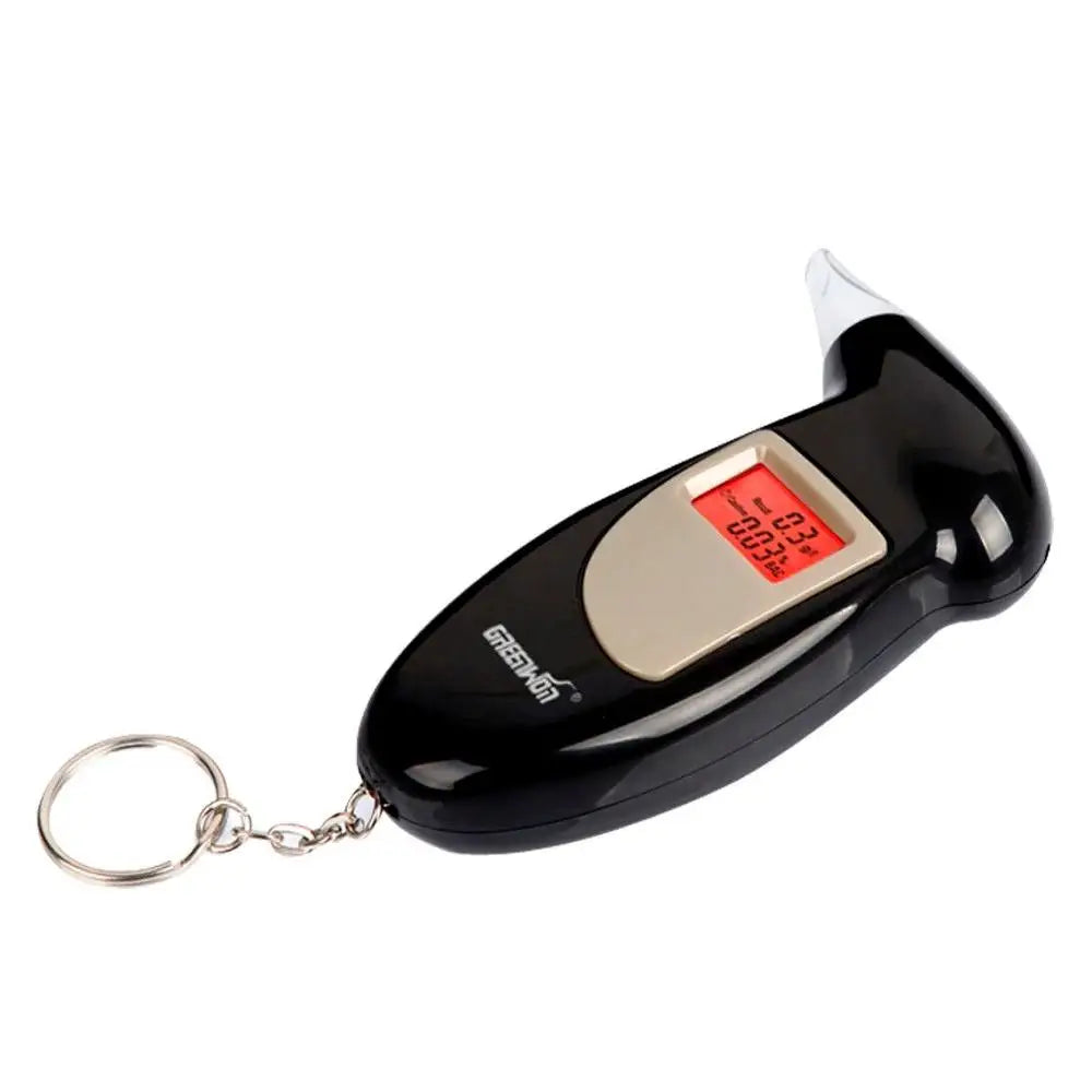 GREENWON AT-68S Alcohol Tester Digital Alcohol Detector Key Chain Breathalyzer Backlight Display