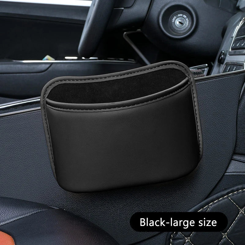 SEAMETAL Universal Car Cup Holder Box Multifunction Leatherette Car Door Water Cup Storage Box Trash Can Car Accessiroes